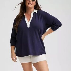 Torrid Heritage Jersey Collared Tee